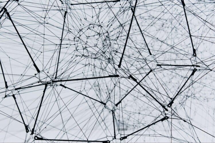 Abstract lattice structure.