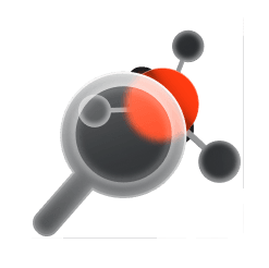 Magnifying Icon Red