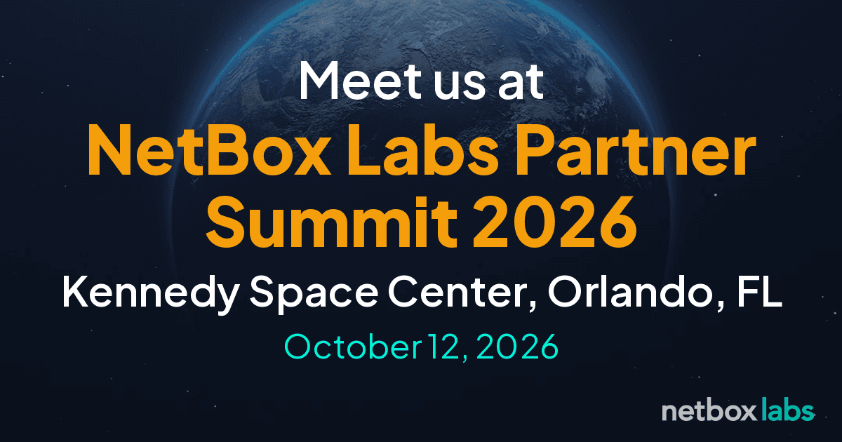NetBox Labs Partner Summit 2026, Kennedy Space Center, Orlando FL, October 12 2026