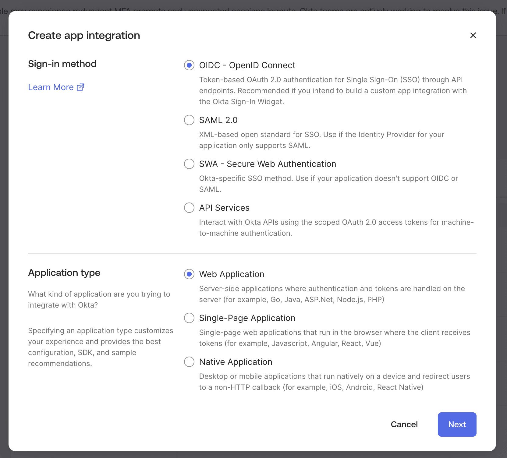 Create an app registration