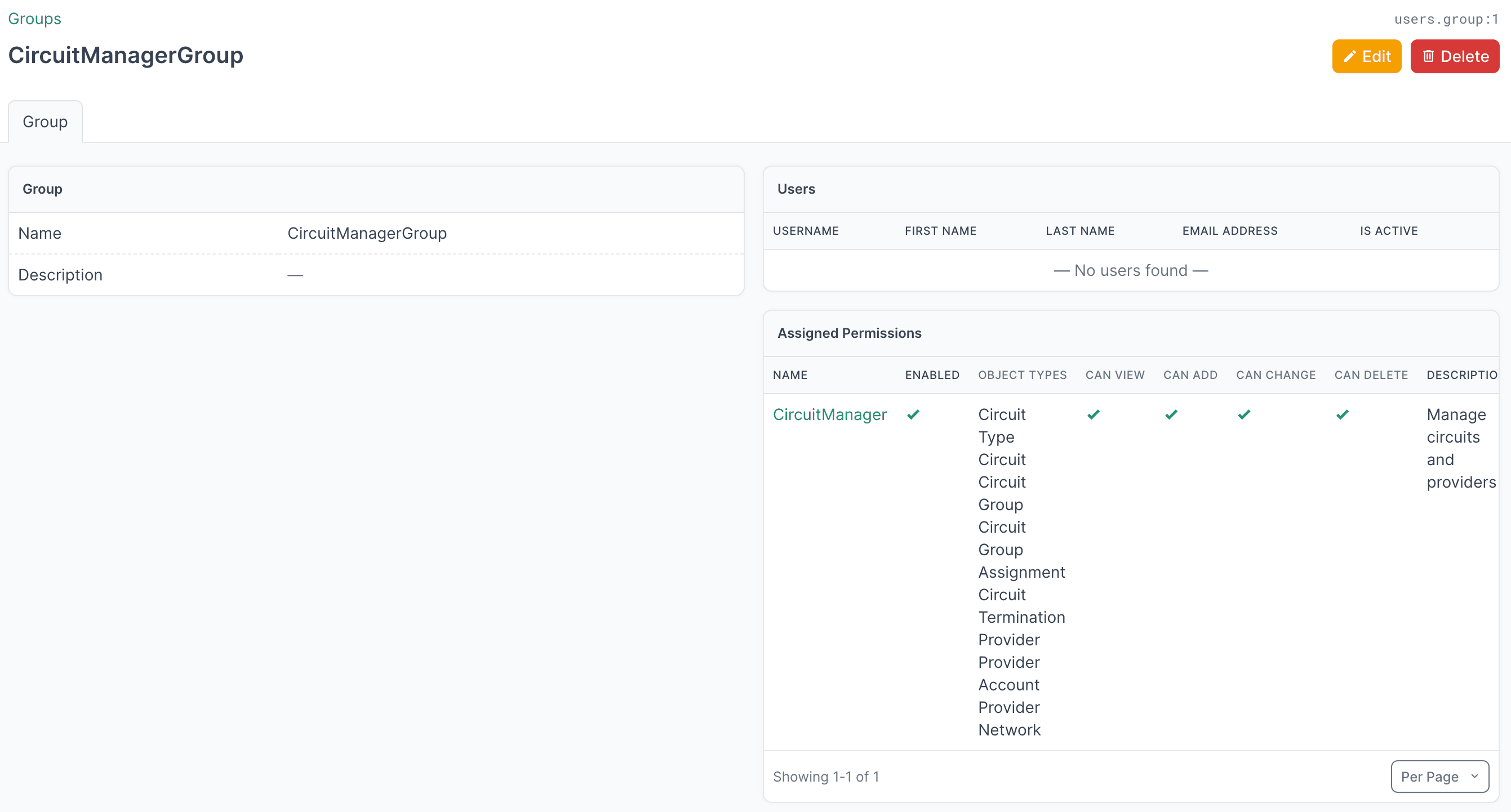 NetBox Group Configuration