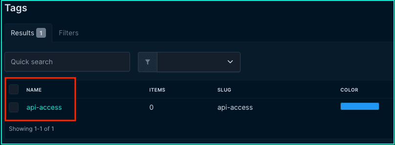 create tags