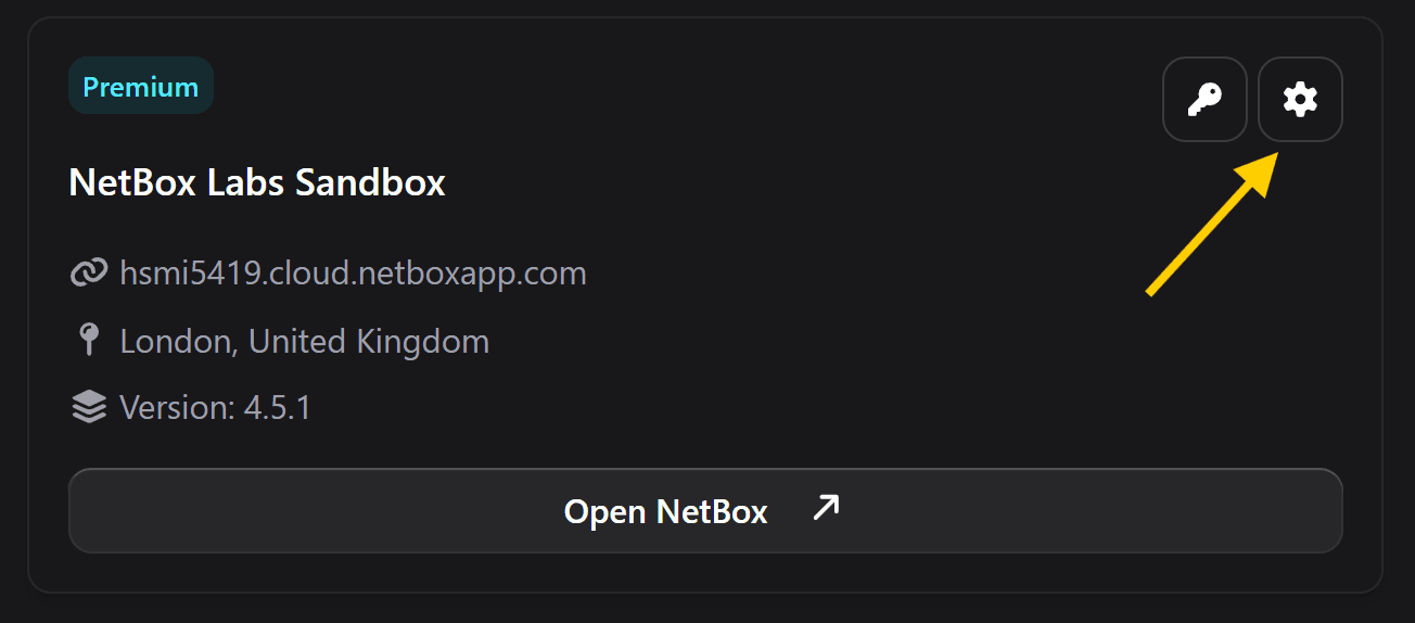 select netbox instance