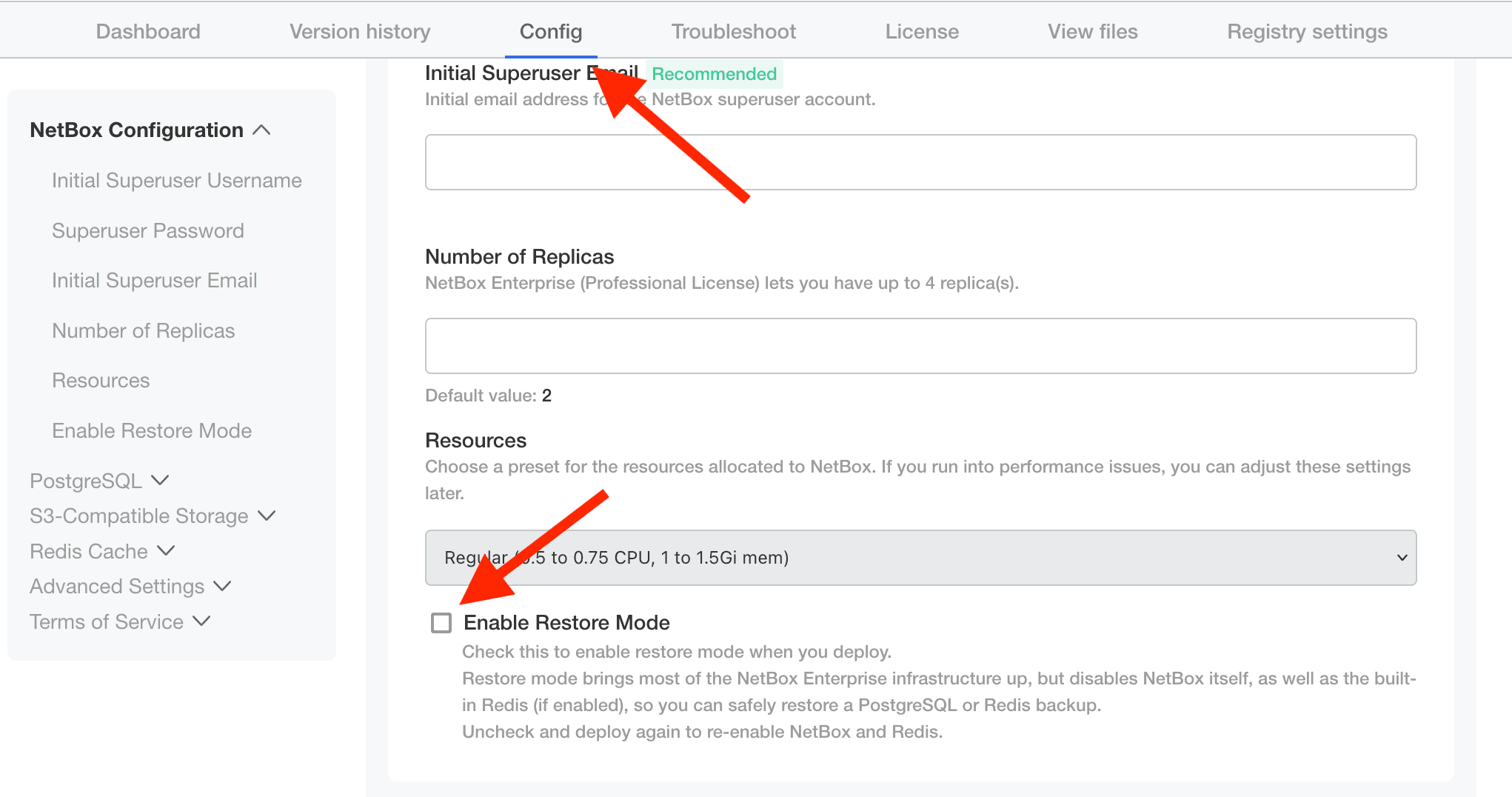 Enable Maintenance Mode