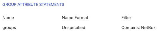 SAML Settings