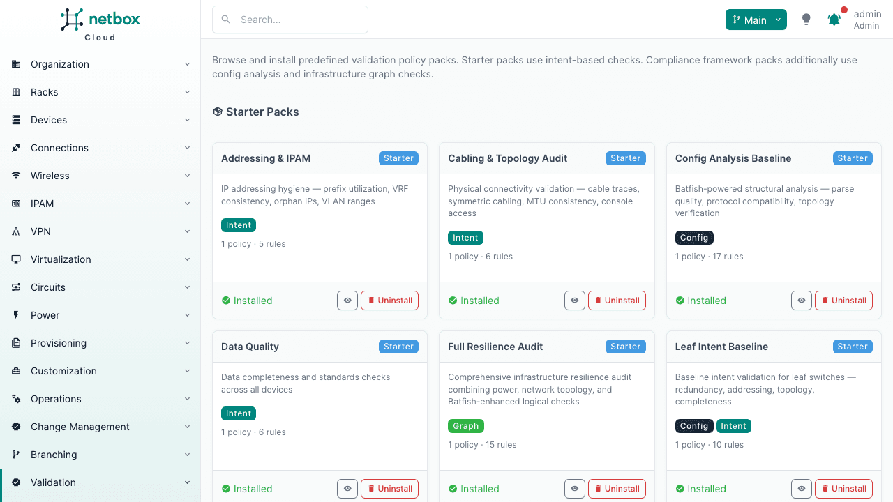 Policy Pack Library