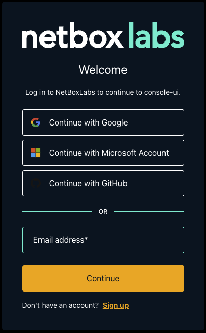 netbox labs console login