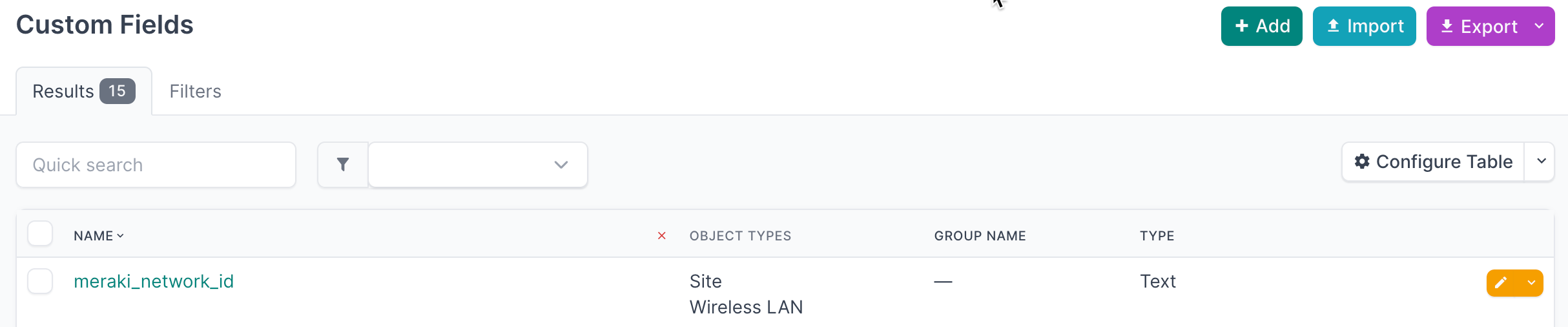custom fields