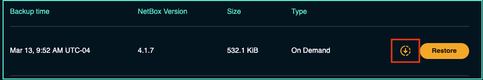download backup