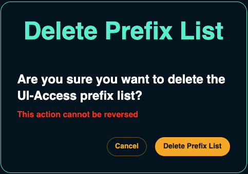 delete prefix