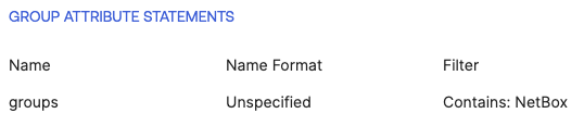 SAML Settings