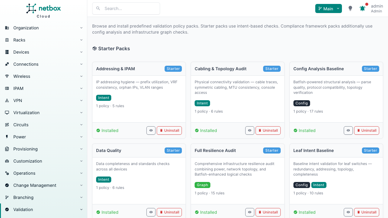 Policy Pack Library