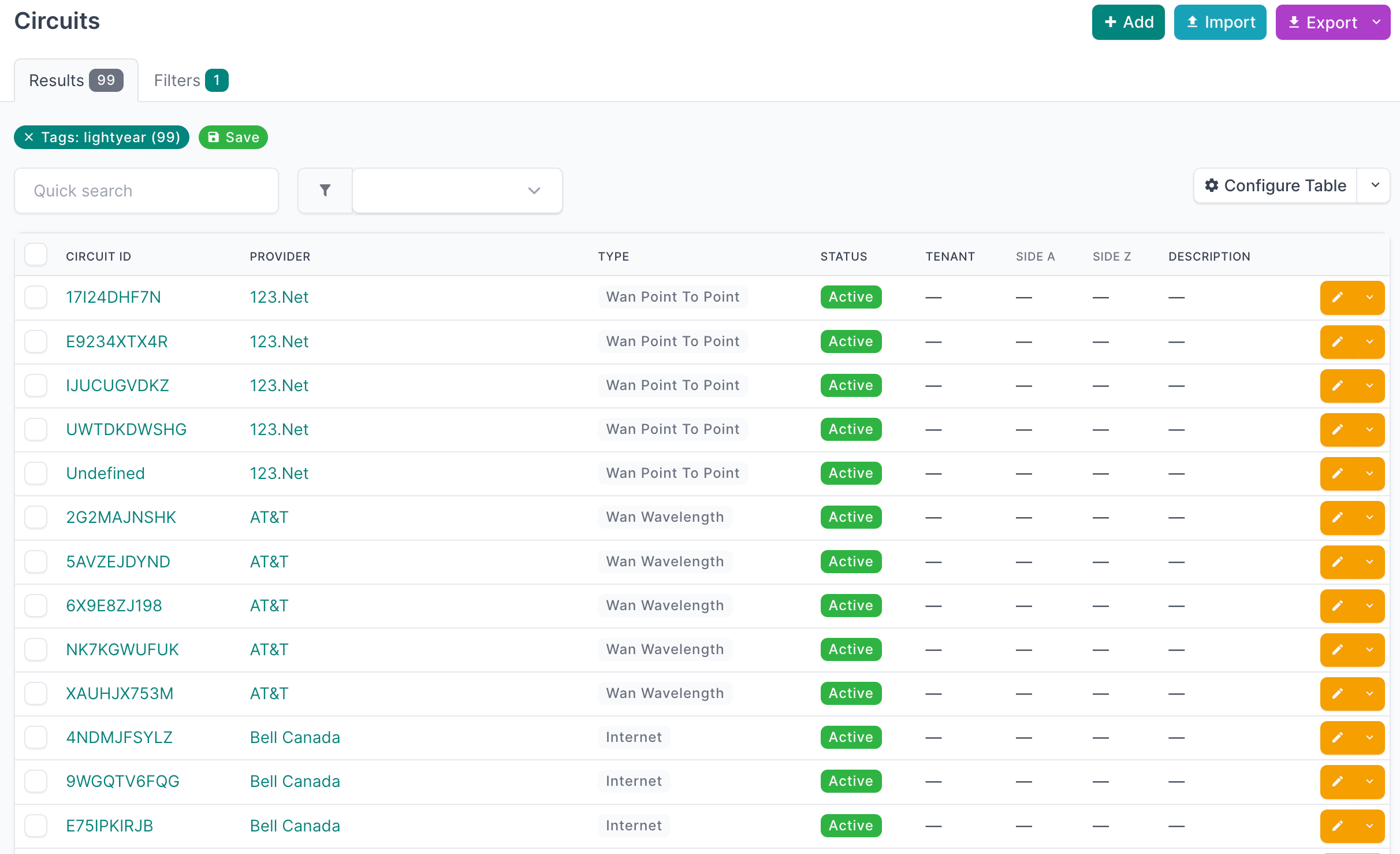 View Lightyear circuits