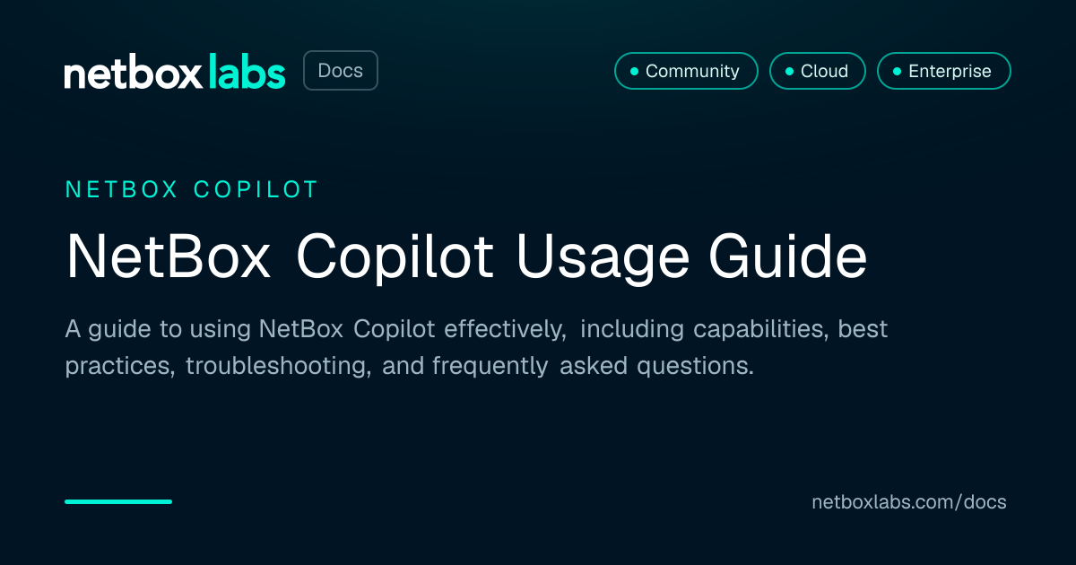 NetBox Copilot Usage Guide | NetBox Labs Docs