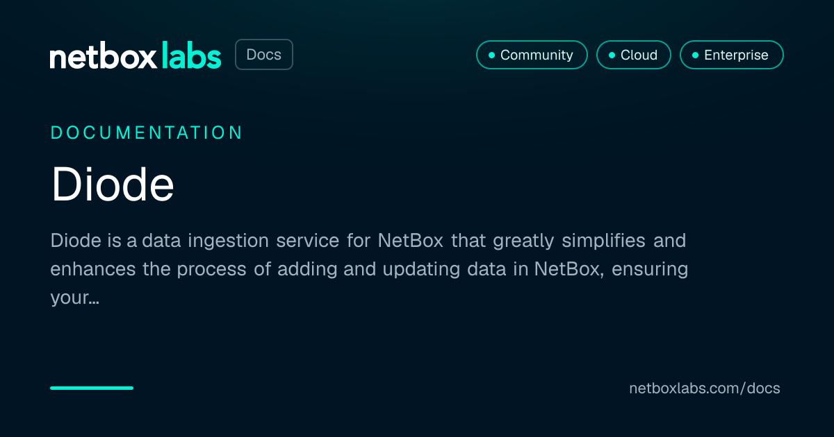 Diode | NetBox Labs Docs