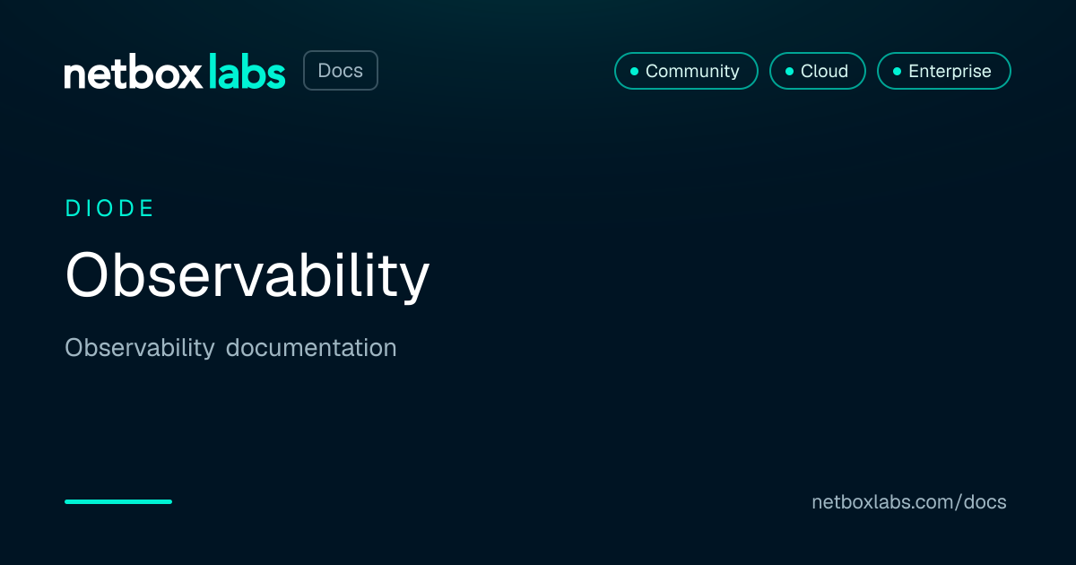 Observability | NetBox Labs Docs