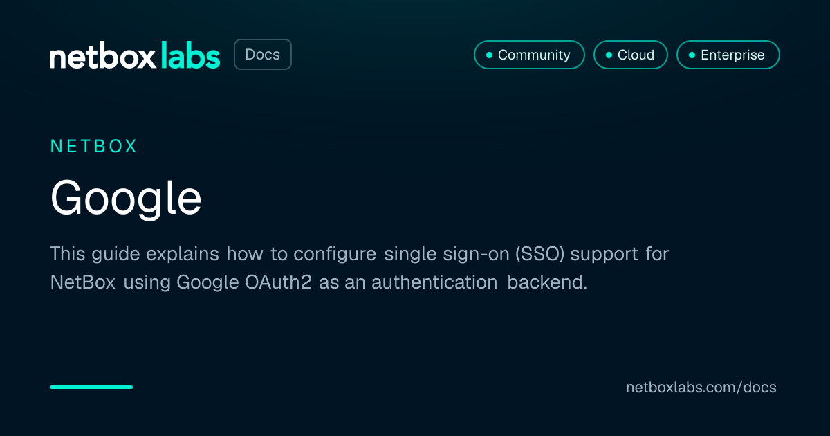Google | NetBox Labs Docs