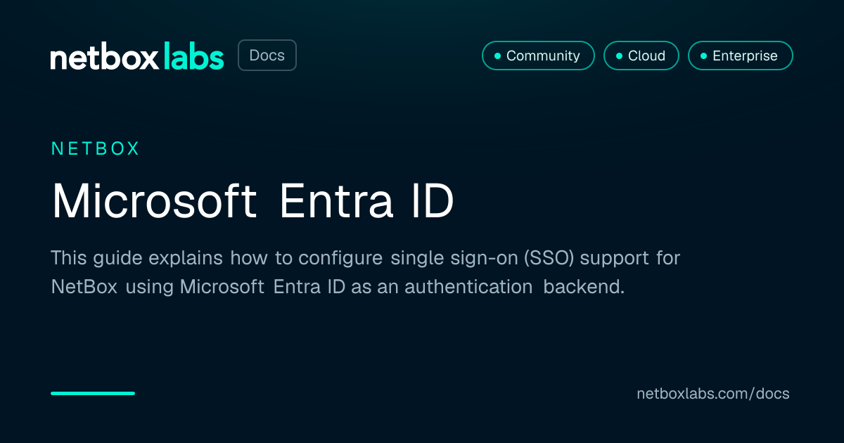 Microsoft Entra ID | NetBox Labs Docs