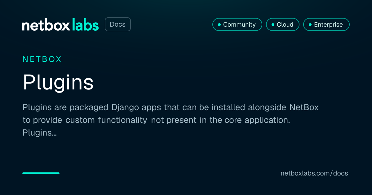 Plugins | NetBox Labs Docs