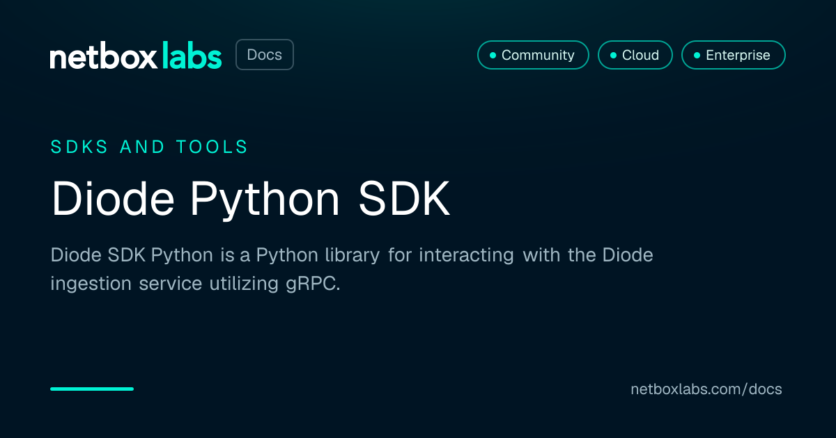 Diode Python SDK | NetBox Labs Docs