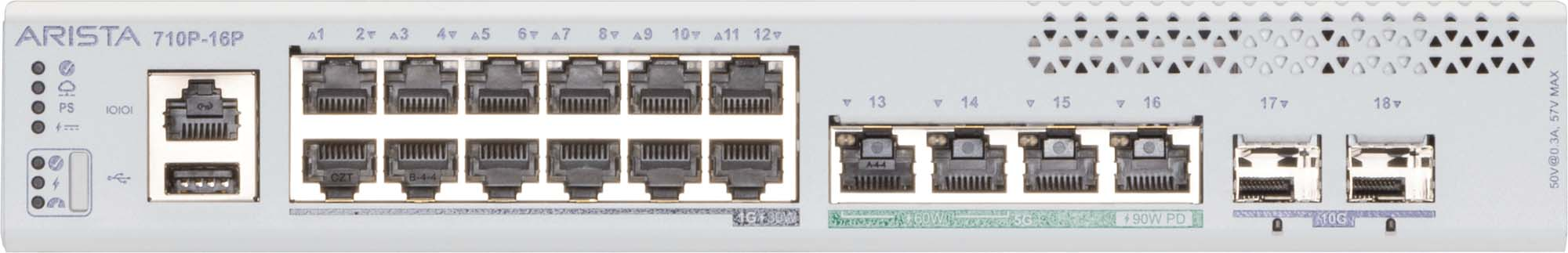 Arista CCS-710P-16P front view