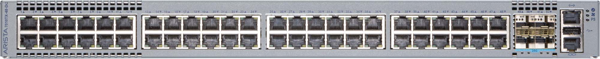 Arista DCS-7010TX-48-DC-R front view