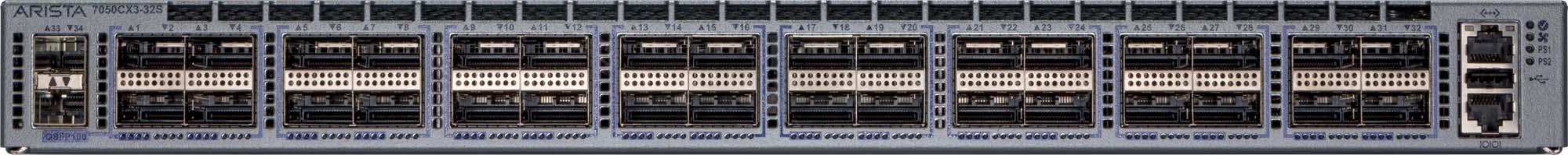 Arista DCS-7050CX3-32S-D-R front view