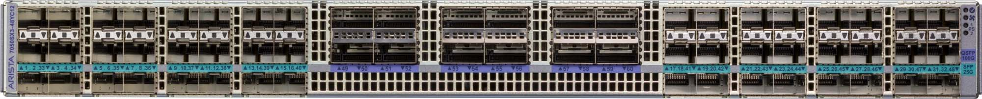 Arista DCS-7050SX3-48YC12-F front view