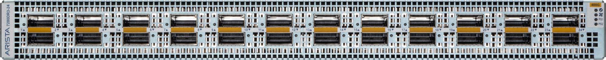 Arista DCS-7280DR3-24-F front view