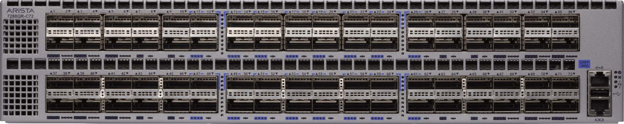 Arista DCS-7280QR-C72M-F front view
