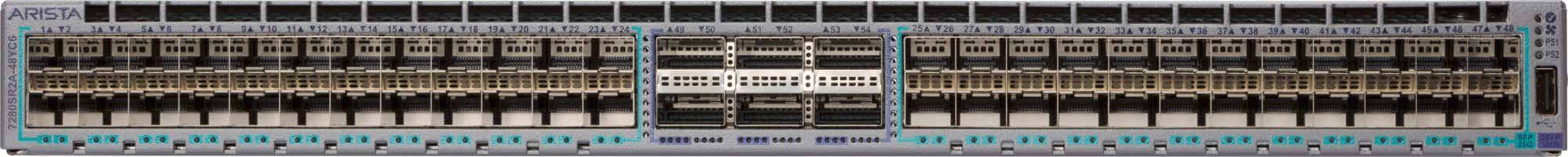 Arista DCS-7280SR2A-48YC6-F front view