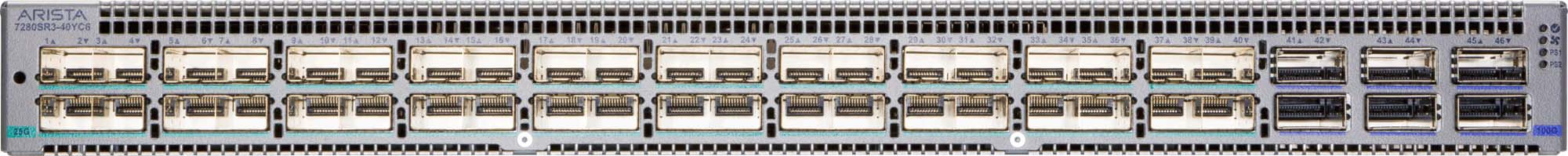 Arista DCS-7280SR3-40YC6-F front view