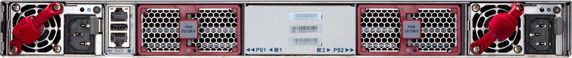 Arista DCS-7280SR3-40YC6-F rear view