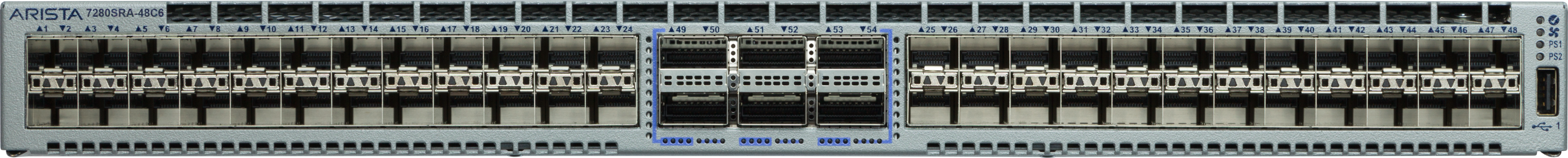 Arista DCS-7280SRA-48C6-F front view