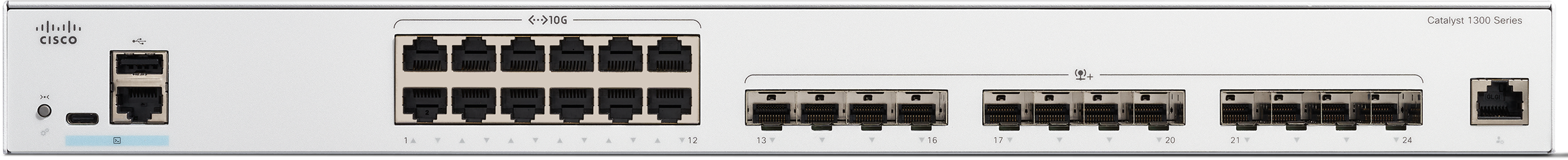 Cisco Catalyst 1300-24XT front view