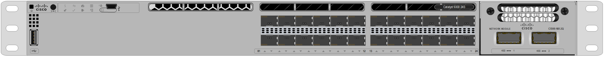 Cisco Catalyst 9300-24S front view
