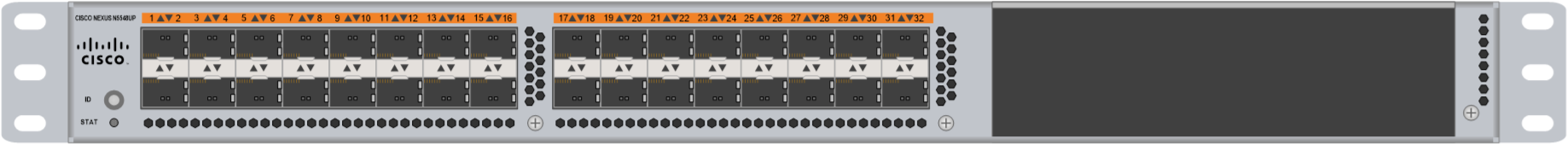 Cisco Nexus 5548UP front view
