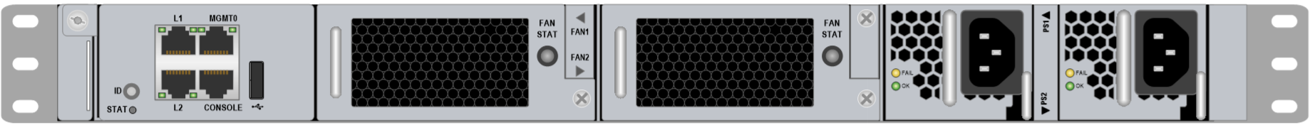 Cisco Nexus 5548UP rear view