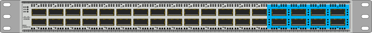 Cisco Nexus 93600CD-GX front view