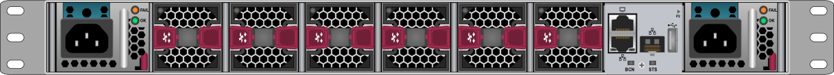 Cisco Nexus 93600CD-GX rear view