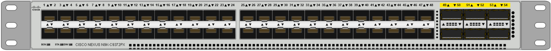 Cisco Nexus 9372PX-E front view