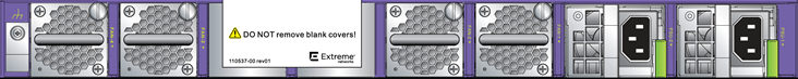 Extreme Networks X590-24x-1q-2c rear view