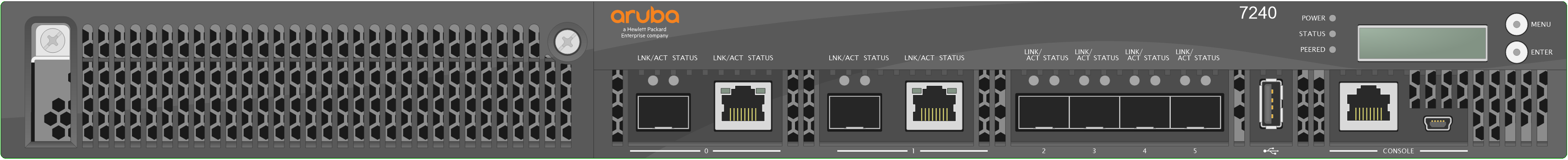 HPE Aruba 7240 front view
