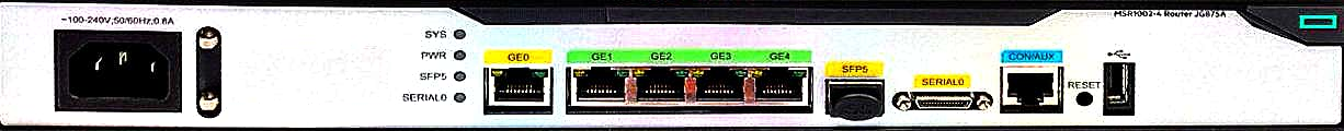 HPE MSR1002-4 AC Router front view