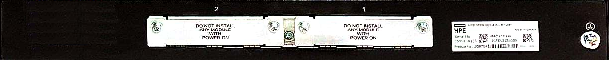 HPE MSR1002-4 AC Router rear view