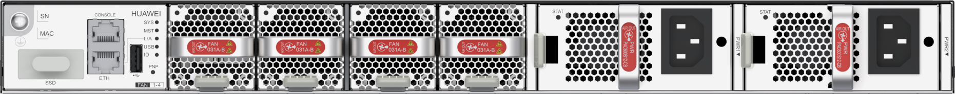 Huawei S6730-H48X6C rear view