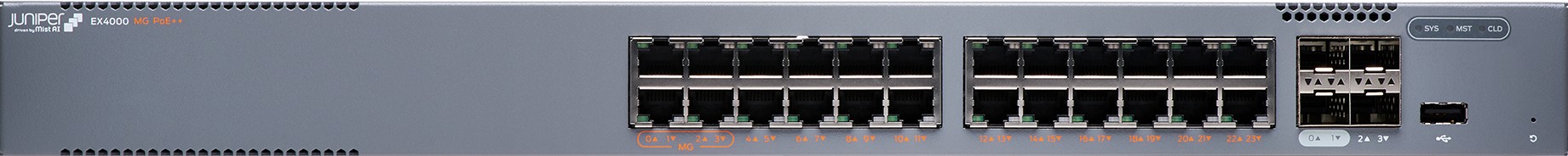 Juniper EX4000-24MP front view