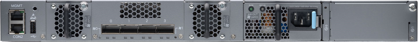Juniper EX4300-24T rear view
