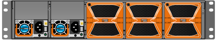 Juniper QFX10002-36Q rear view
