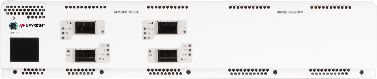 Keysight AresONE-800GE-4P-OSFP-M front view